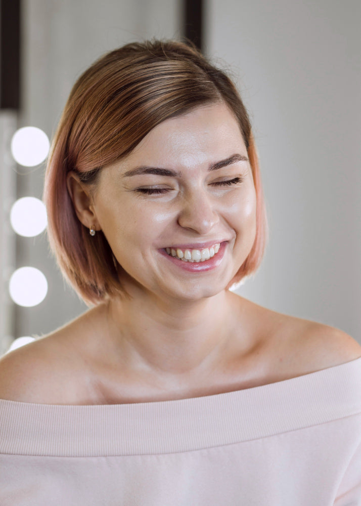 The same customer's skin after twelve weeks of Nassco Beauty LED light therapy